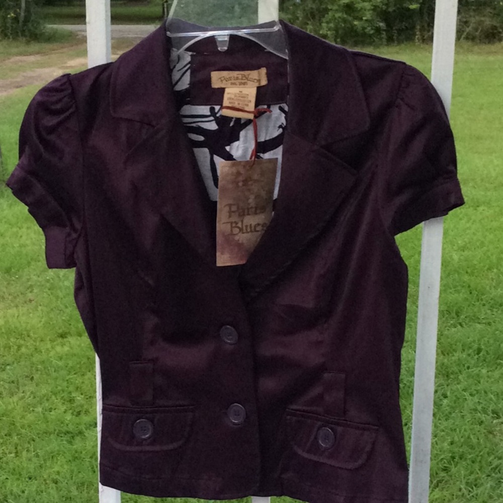 NEW WITH TAGS PARIS BLUES PURPLE TOP